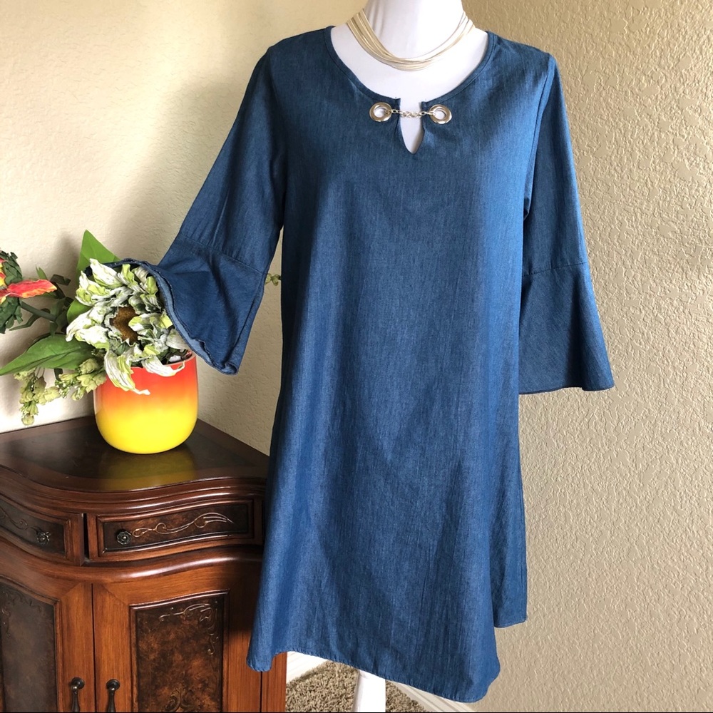 Espresso Denim BoHo Dress